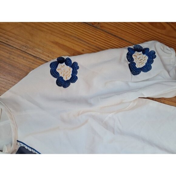 Anna Kaci New Floral Top NWT Medium Boho Country Concert - Picture 4 of 4